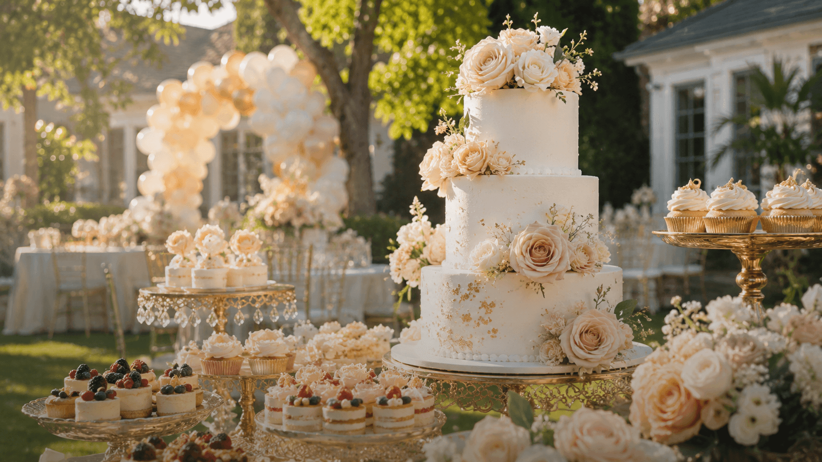 Cakes & Desserts event service in day lighting