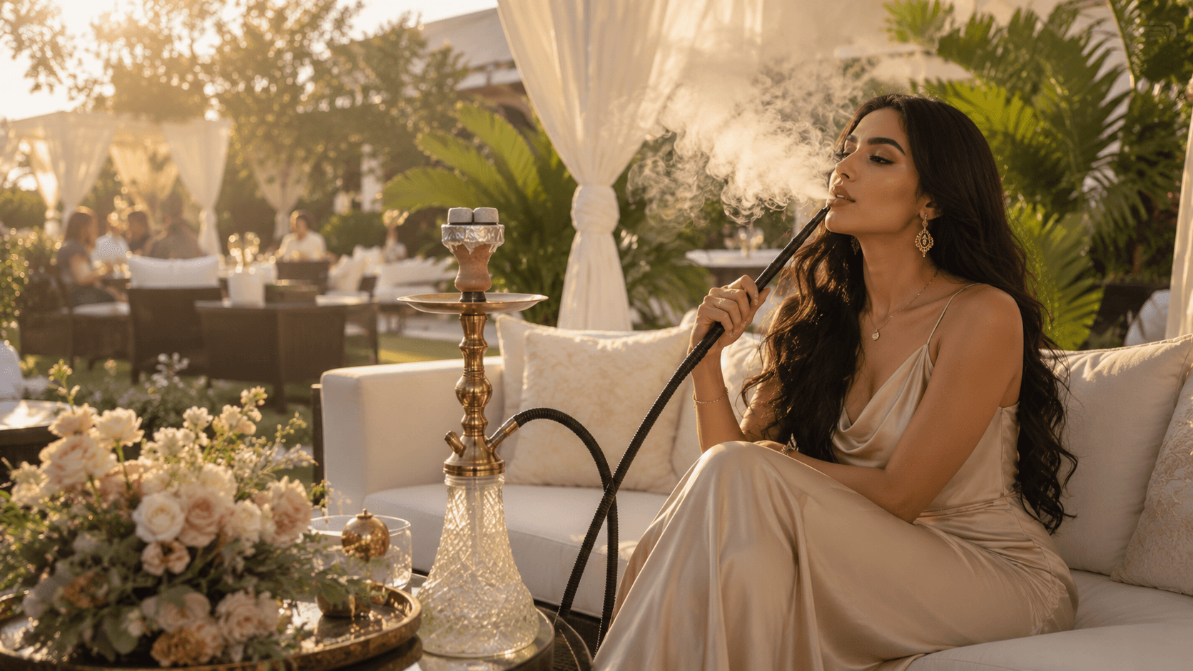 Hookah Catering event service in day lighting